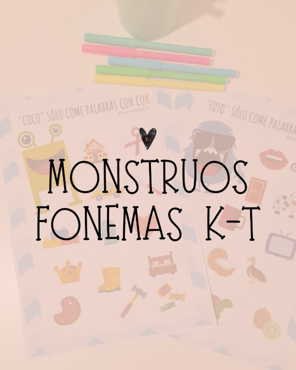 Producto - Monstruos fonemas K-T