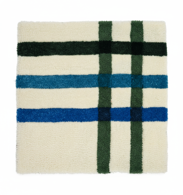 Producto - Alfombra tejida con líneas geométricas diseño minimalista LINE