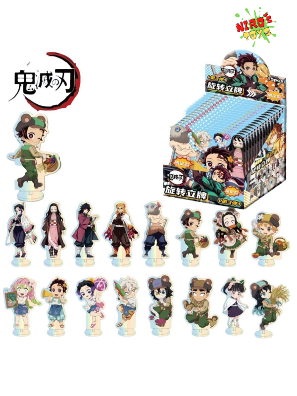 Producto - Figuras de acrílico set x15 (8-12cm) - Figura Demon Slayer - Nirostoys