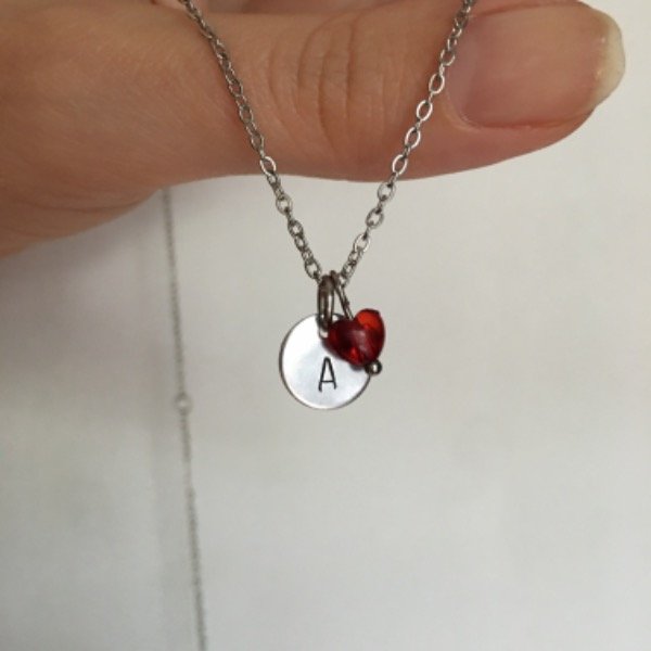 Producto - Chapita Personalizada Circular + Corazón - Acero