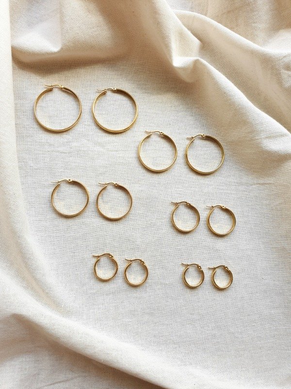 Producto - Argollas clásicas gold
