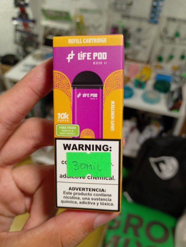 Producto - CARTUCHO "GRAPE HONEYDEW" 10.000puff - LIFEPOD