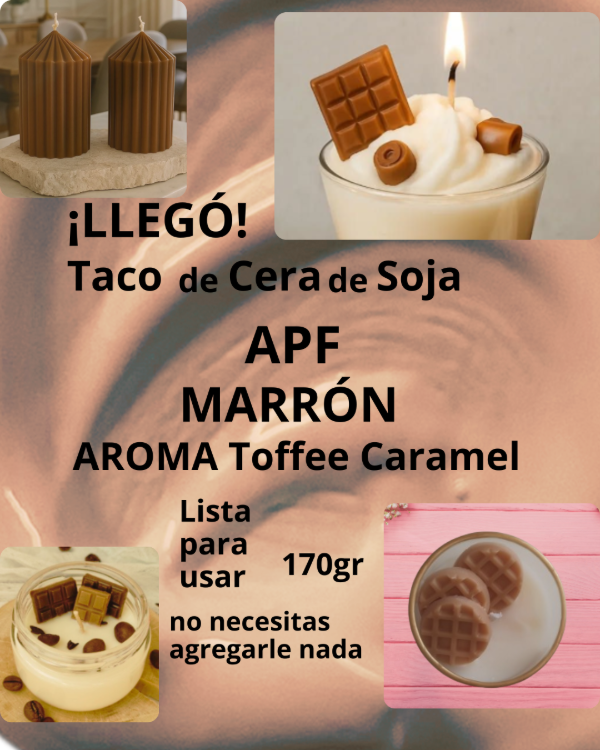 Producto - Cera APF Marrón Aromatizada-Taco
