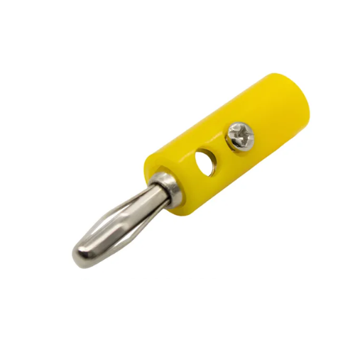 Producto - Conector Banana Macho Amarillo C/Deriv C/Tornillo