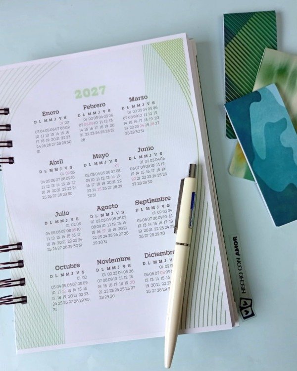 Producto - Agenda semanal vertical con horarios Nova - 1