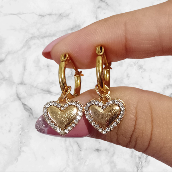 Producto - Argollas dije corazón AD 40167