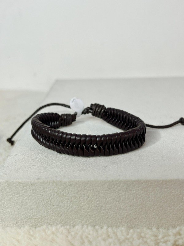 Producto - Pulsera trenzada color chocolate