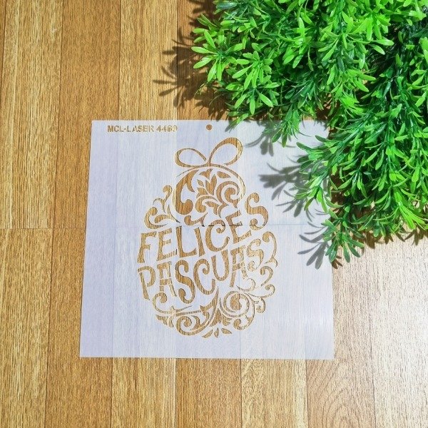 Producto - St 4469 de 20x20 cm Stencil  Huevo Pascua