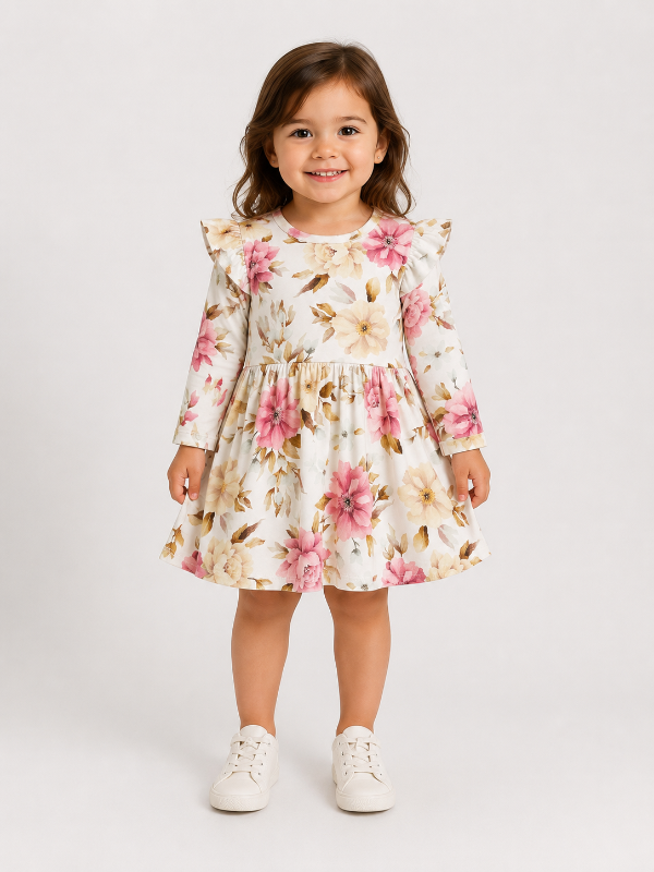 Producto - VESTIDO ALGODÓN FLOREADO BEBA - 1