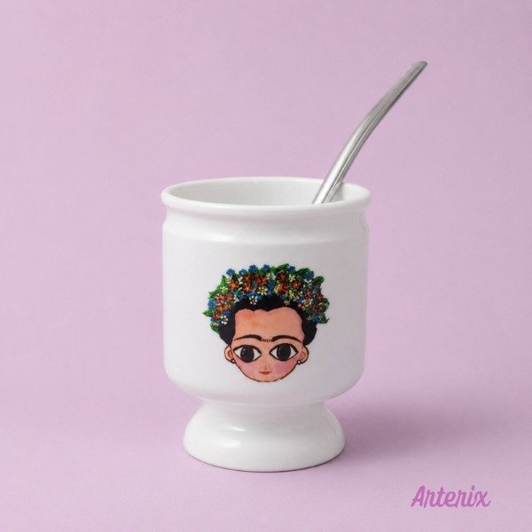 Producto - Mate Frida polímero con bombilla