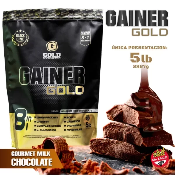 Producto - MUSCLE MASS GAINER GOLD NUTRITION DOY PACK 5LBS - 2