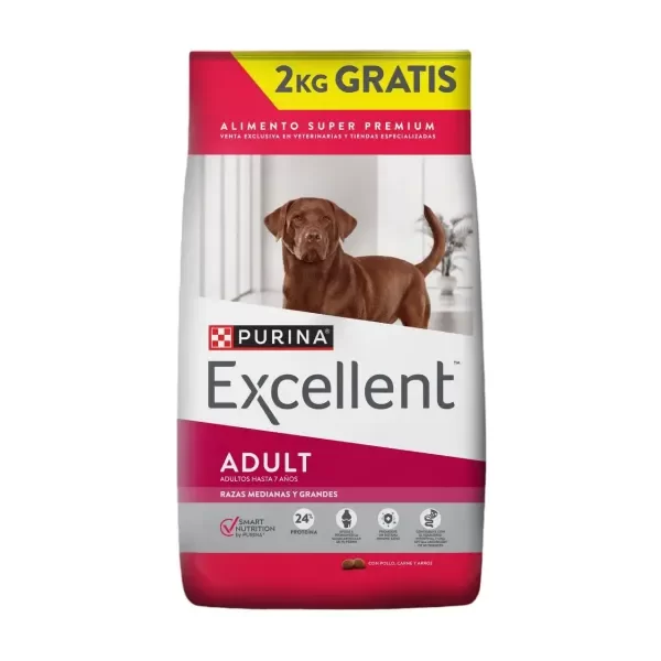 Producto - EXCELLENT Adult Razas Medianas y Grandes x 20 kg + 2 KILOS GRATIS