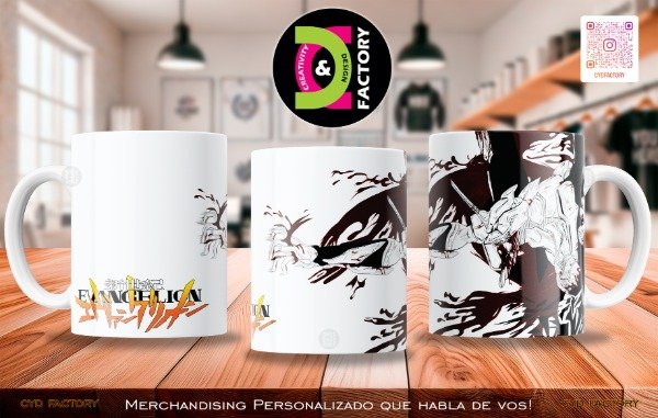 Producto - Taza - Anime - Neon Genesis Evangelion - TZ-RT-BL-11OZ-124-ANM-NGE