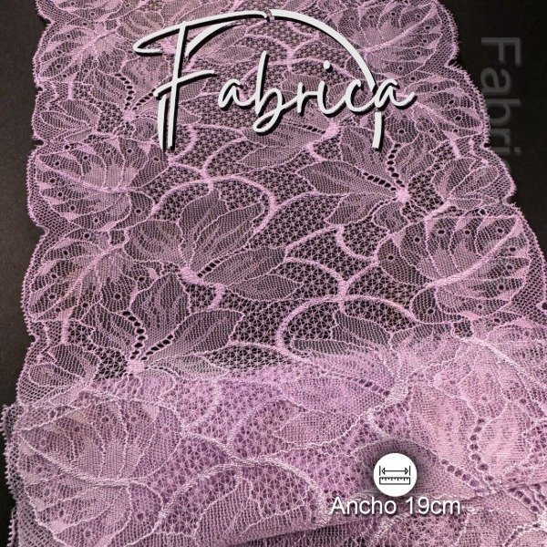 Producto - PS292 Puntilla Lavanda. Medida: 19cm (por metro)