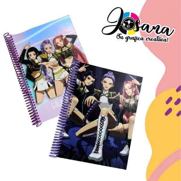 Producto - cuadernos del las GUERRAS KPOP  CON STICKER