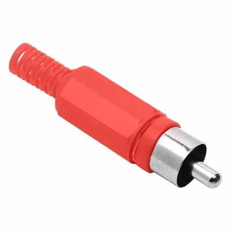 Producto - PLUG RCA PLASTICO ROJO