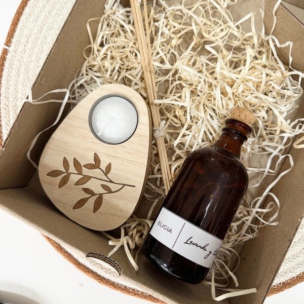 Producto - Box - difusor y vela feliz día