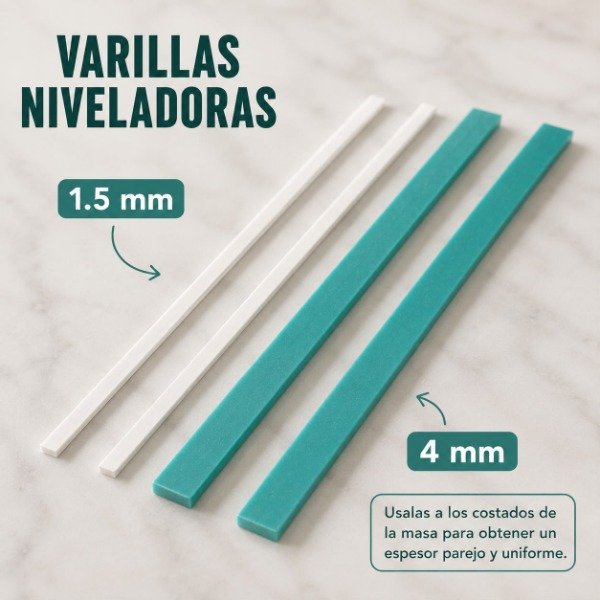 Producto - VARILLAS NIVELADORA PARA PASTA 1.5mm y 4mm LA CASA REPOSTERA