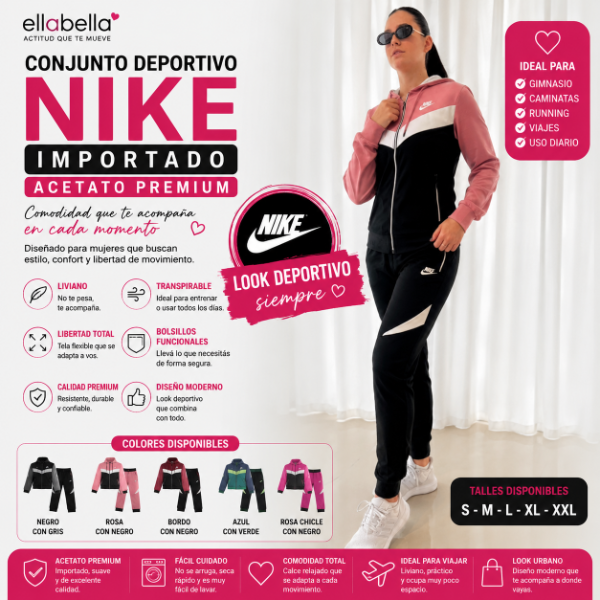 Producto - Conjunto Deportivo Nike Importado Acetato Campera + Pantalón