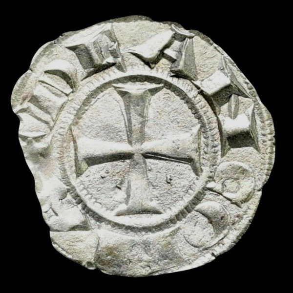 Producto - Italia Medieval - Ancona (1300-1500 DC) Denario de plata