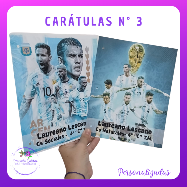 Producto - Carátulas N3 y A4 (Personalizadas) - 2