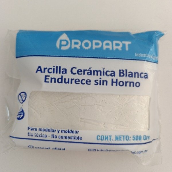Producto - Arcilla Cerámica Blanca - sin horno