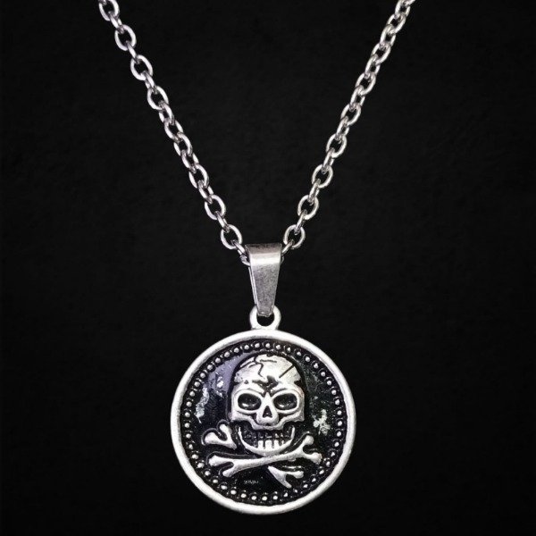 Producto - Collar Calavera medalla