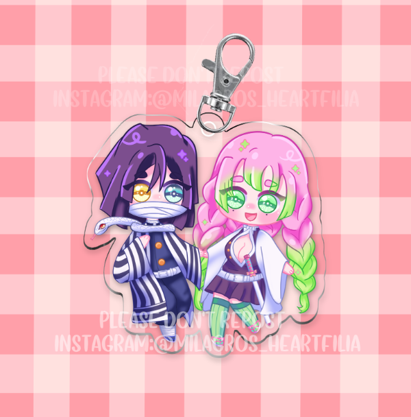 Producto - Llavero - Obanai y Mitsuri