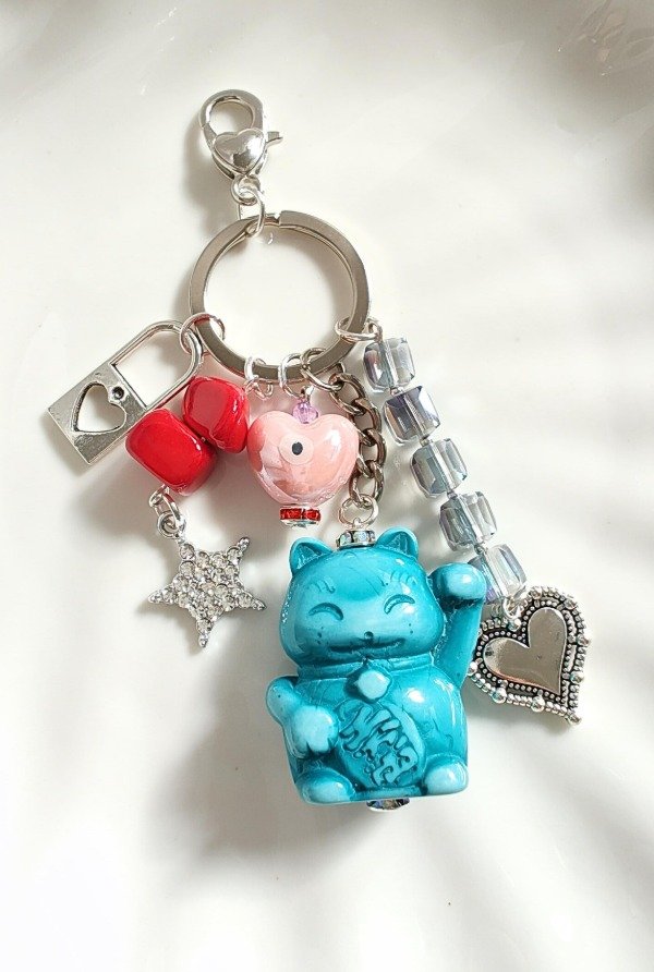 Producto - LLAVERO LUCKY CAT BLUE