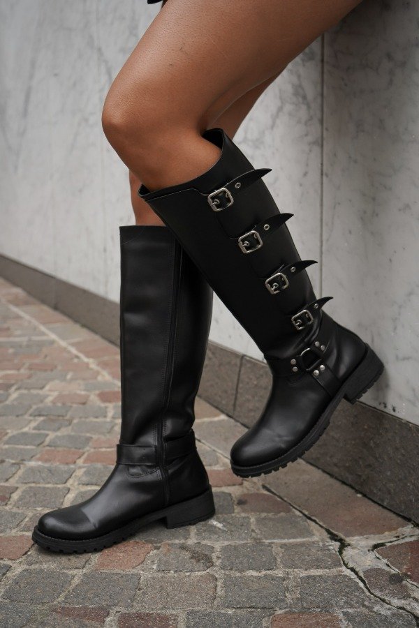 Producto - Borcego caña alta hebillas Tyr