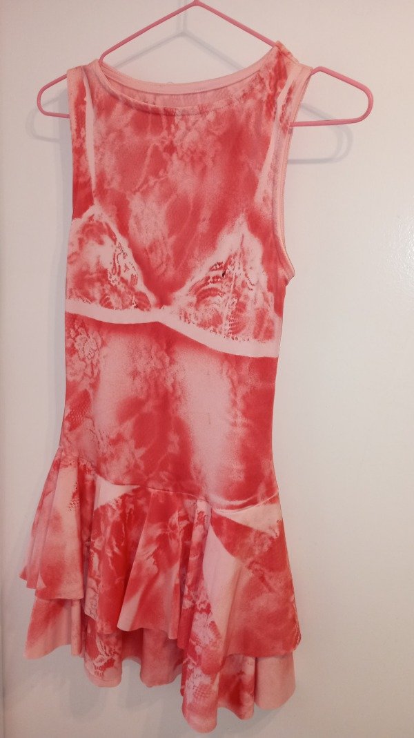 Producto - vestido rosa y rojo