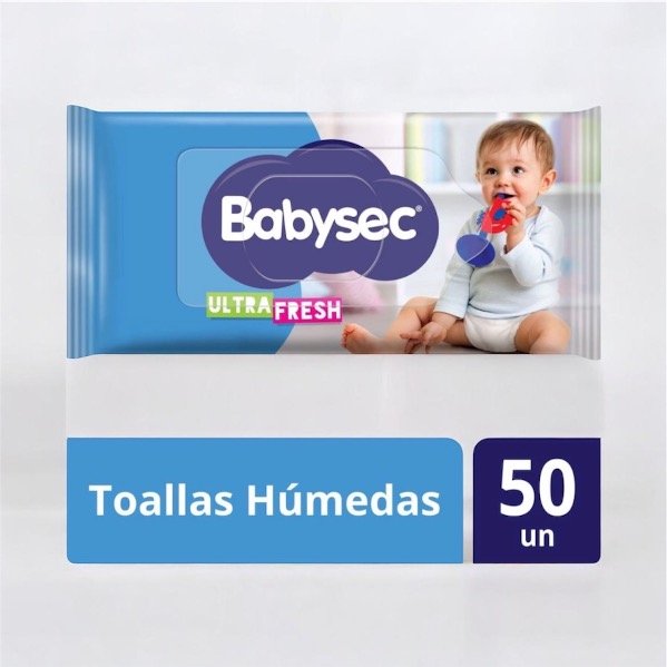 Producto - Toallitas Húmedas Babysec - 50 Unidades
