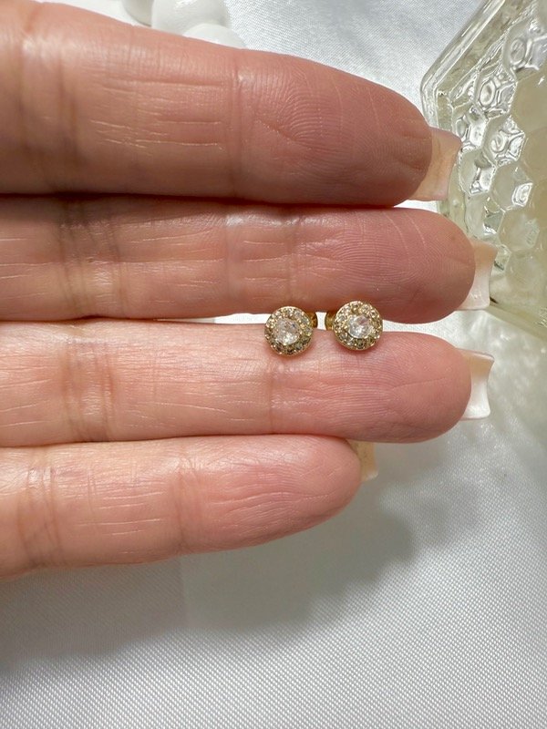 Producto - Aros brillito acero dorado