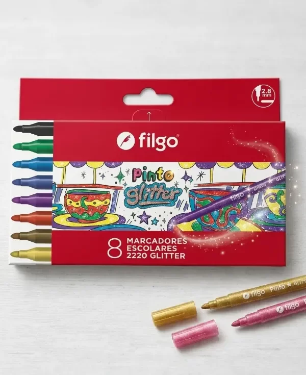 Producto - Marcador Filgo Glitter x8 - 0
