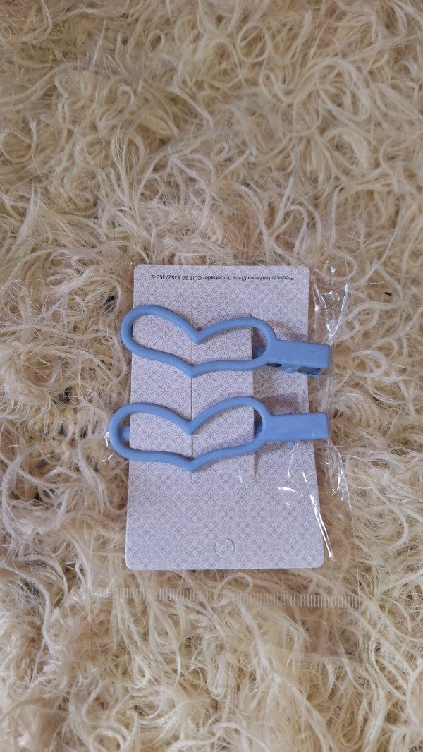 Producto - Hebilla forma de corazón celeste