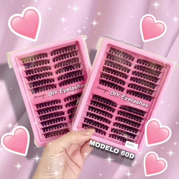 Producto - SET DE PESTAÑAS MODELO 60D CAJA ROSA X 1 SET