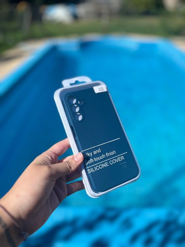 Producto - A15 silicona con felpa azul