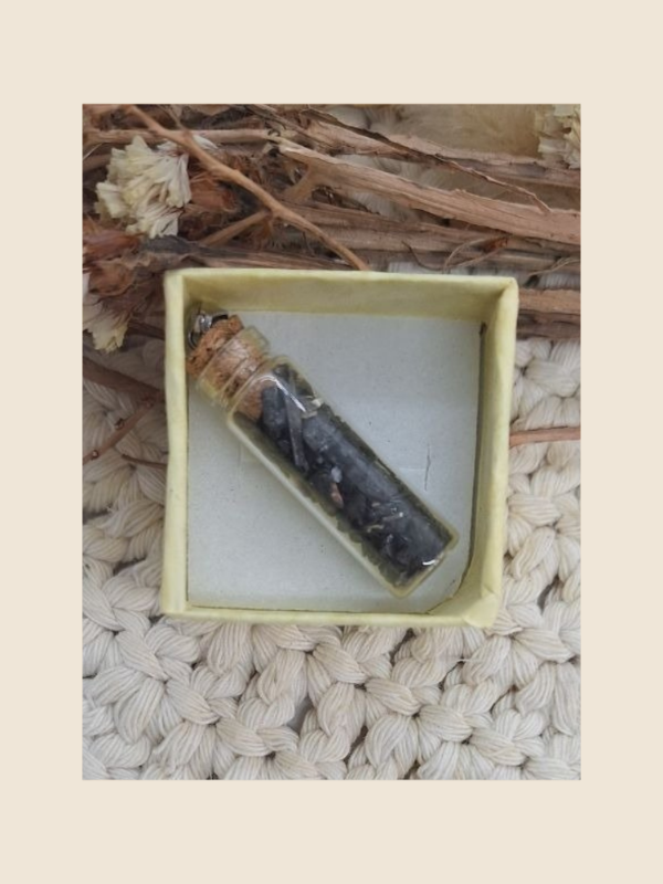 Producto - Dije amuleto botellita turmalina