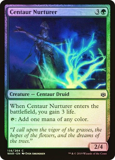 Producto - Centaur Nurturer Foil  War of the Spark