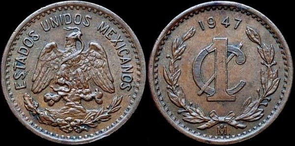 Producto - México - 1 Centavo (1947) KM #415 [VF+]