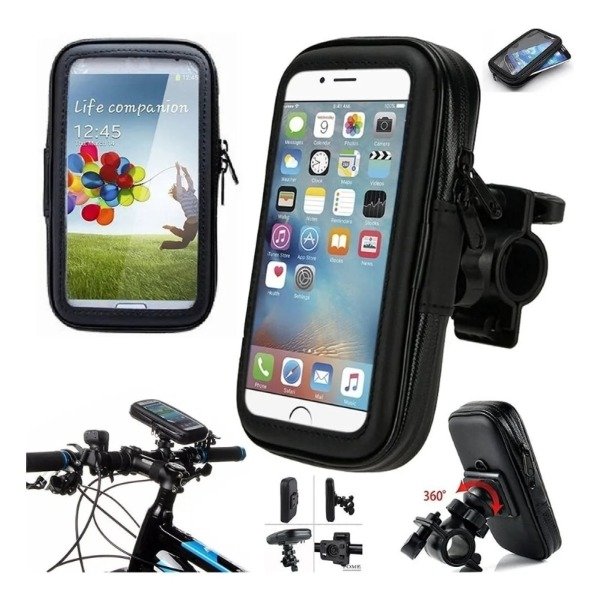 Producto - Soporte Funda Porta Gps Celular Moto Bici Impermeable