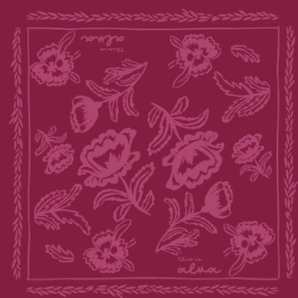 Producto - Pañuelo Flower bordó