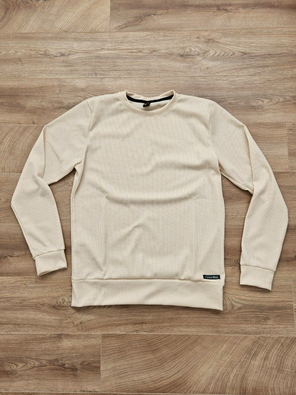 Producto - Sweater waffle liviano beige