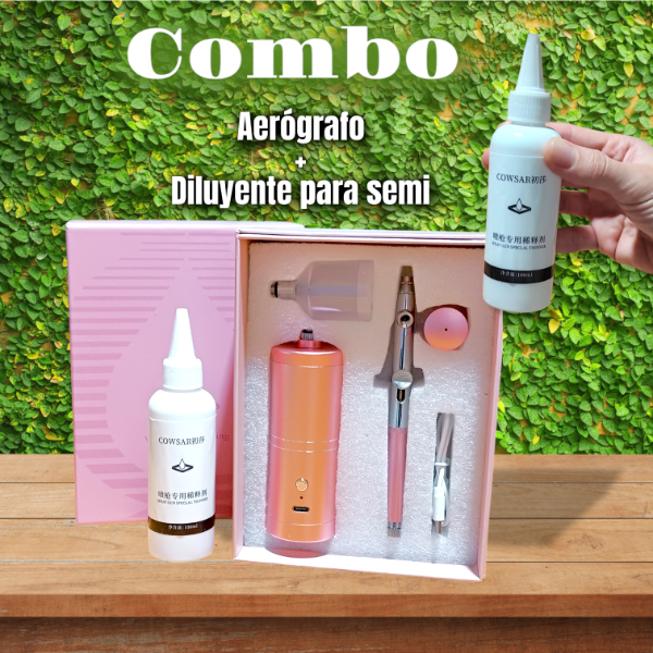 Producto - COMBO AEROGRAFO MAS DILUYENTE PARA SEMI