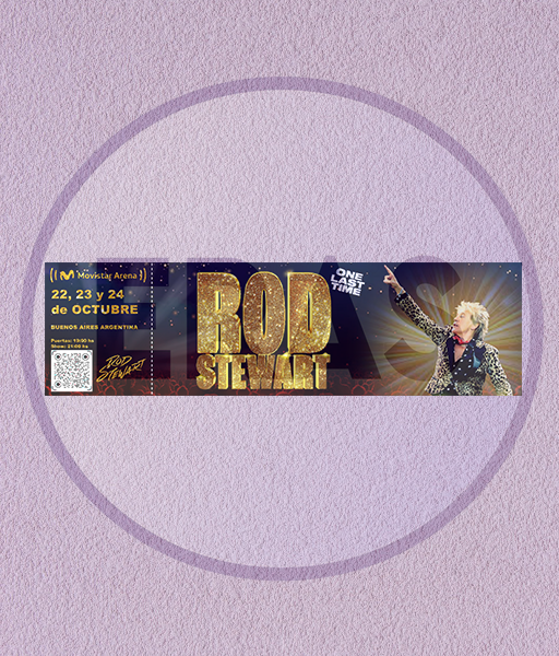 Producto - ENTRADA HOLOGRÁFICA - ROD STEWART - ARGENTINA 2025