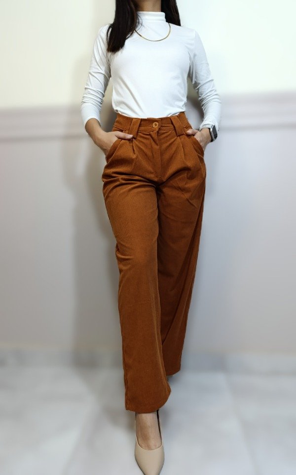 Producto - Pantalón corderoy (ladrillo) TALLES CHICOS