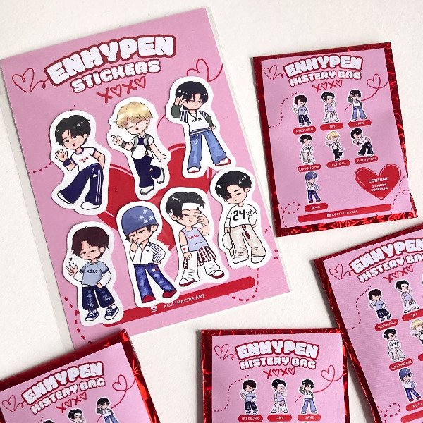Producto - Plancha Stickers Enhypen