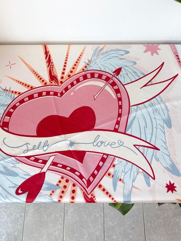 Producto - Pañuelo love (celeste)