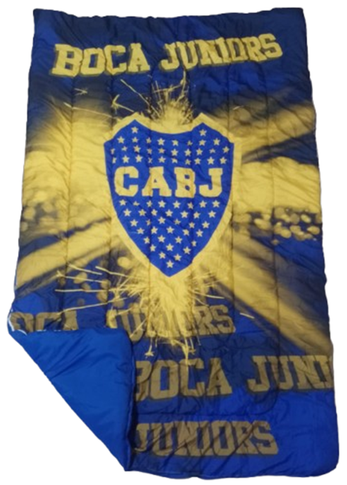 Producto - Acolchado Reversible "Boca Juniors" Reversible de 1 1/2 Plaza