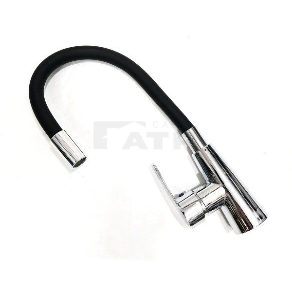 Producto - Canilla Flexible Negra Engomada